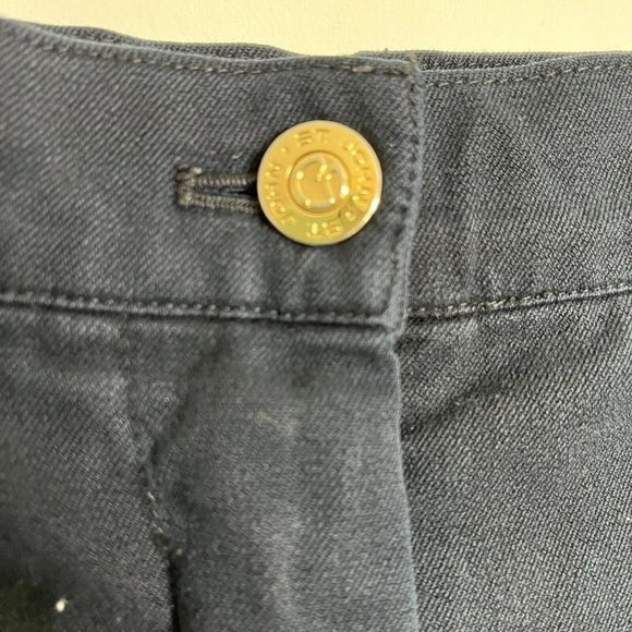 St John Sport Women Size 12 30x26 Pants Jeans Black Gold Hardware High Rise READ - Picture 6 of 12